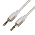 Kabel AUX Jack 3,5 mm (męski) do Jack 3,5 mm (męski) Hoco 1 m UPA32 złoty