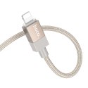 Kabel AUX Jack 3,5 mm (męski) do Lightning (męski) Hoco 1 m UPA32A złoty