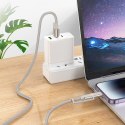 Kabel All-in-one USB C / Lightning do USB C / Zapalniczka samochodowa Hoco PD 3A 60W 1,2 m U138 czarny
