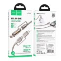 Kabel All-in-one USB C / Lightning do USB C / Zapalniczka samochodowa Hoco PD 3A 60W 1,2 m U138 czarny