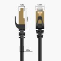 Kabel sieciowy Ethernet Orico PUG-C7 CAT7 10Gbps RJ45 internetowy LAN okrągły 20 m - czarny
