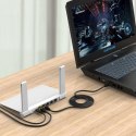 Kabel sieciowy Ethernet Orico PUG-C7 CAT7 10Gbps RJ45 internetowy LAN okrągły 20 m - czarny