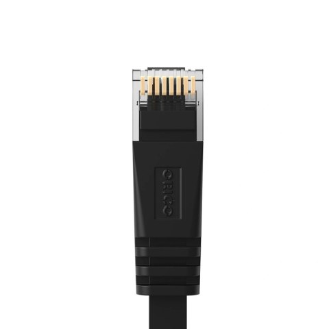 Kabel sieciowy Ethernet Orico PUG-C7B CAT7 10Gbps RJ45 internetowy LAN płaski 20 m - czarny