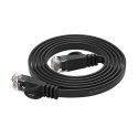 Kabel sieciowy Ethernet Orico PUG-C7B CAT7 10Gbps RJ45 internetowy LAN płaski 20 m - czarny