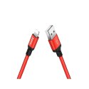 Kabel USB A do Lightning Hoco 1 m X14 czerwono czarny