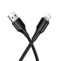 Kabel USB A do Lightning Hoco 2,4A 1 m X120 czarny