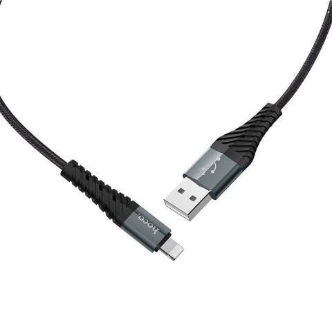 Kabel USB A do Lightning Hoco 2,4A 1 m X38 czarny