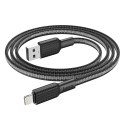 Kabel USB A do Lightning Hoco 2,4A 1 m X69 czarno biały