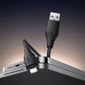 Kabel USB A do Lightning Hoco 2,4A silikonowy 1 m X124 czarny