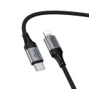 Kabel USB A do Lightning Hoco PD 2,4A 1,5 m X121 czarny