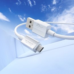 Kabel USB A do Micro USB Hoco 2,4A 1 m X107 biały