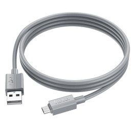 Kabel USB A do Micro USB Hoco 2,4A 1 m X107 szary