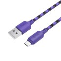 Kabel USB A do Micro USB Hoco 2,4A 1 m X116 gradient fioletowy
