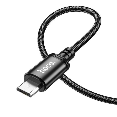 Kabel USB A do Micro USB Hoco 2,4A 1 m X89 czarny