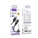 Kabel USB A do Micro USB Hoco 2,4A 2 m X89 czarny