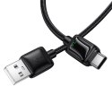 Kabel USB A do USB C Hoco 3A 1,2 m z LCD U146 czarny