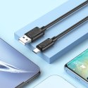 Kabel USB A do USB C Hoco 3A 1 m X88 czarny