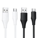 Kabel USB A do USB C Hoco 3A silikonowy 1 m X124 biały