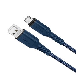 Kabel USB A do USB C Hoco QC 3A 1 m X59 niebieski