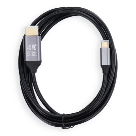 Kabel USB C do HDMI Blue Star 4K 60Hz - High Speed, HDR, ARC, Ethernet, 2 m czarny
