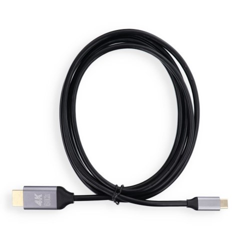 Kabel USB C do HDMI Blue Star 4K 60Hz - High Speed, HDR, ARC, Ethernet, 2 m czarny