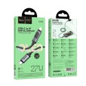Kabel USB C do Lightning Hoco PD 27W 1,2 m z wyświetlaczem U148 czarny