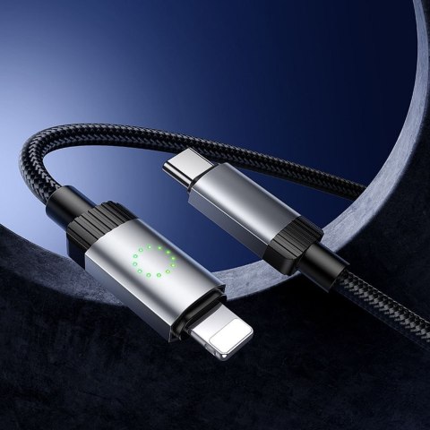 Kabel USB C do Lightning Hoco PD 27W 1 m X117 czarny