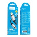 Kabel USB C do Lightning Hoco PD 27W 1 m X117 czarny