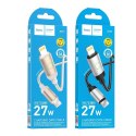 Kabel USB C do Lightning Hoco PD 27W 1 m X117 czarny