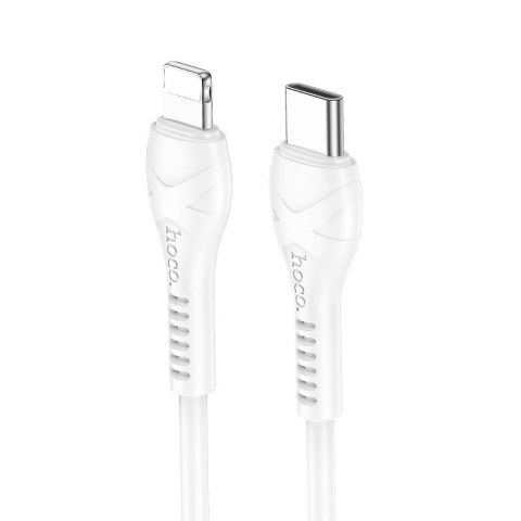Kabel USB C do Lightning Hoco PD 27W 1 m X37 biały