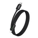 Kabel USB C do Lightning Hoco PD 30W 1,2 m z LCD U146 czarny