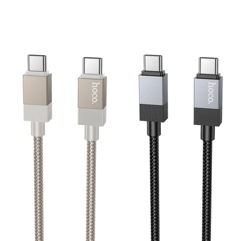 Kabel USB C do USB C Hoco 3A 60W 1 m X110 złoty