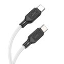 Kabel USB C do USB C Hoco 3A 60W 1 m X90 biały