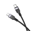 Kabel USB C do USB C Hoco 3A 60W Silikonowy 2 m X109 czarny