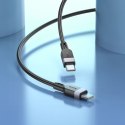 Kabel USB C do USB C Hoco 3A 60W Silikonowy 3 m X109 czarny