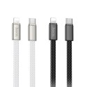 Kabel USB C do USB C Hoco 3A 60W płaski 1 m X125 biały