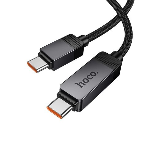 Kabel USB C do USB C Hoco 3A 60W z wyświetlaczem Dot Matrix 1 m U154 czarny
