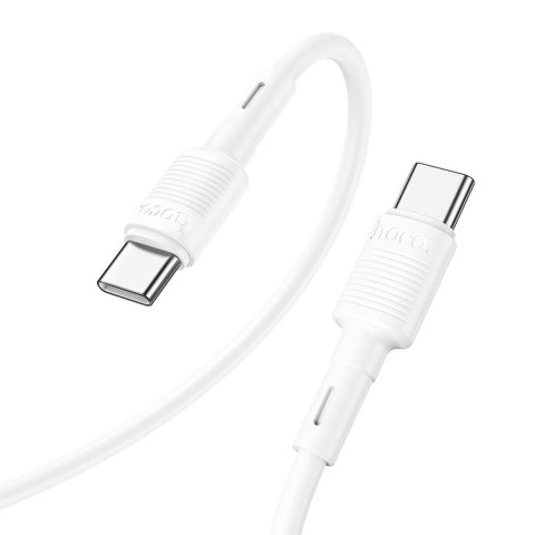 Kabel USB C do USB C Hoco PD 3A 60W 1 m X83 biały