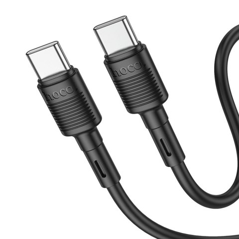 Kabel USB C do USB C Hoco PD 3A 60W 1 m X83 czarny