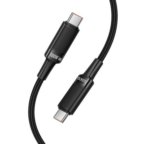Kabel USB C do USB C Hoco PD 5A 100W 1,2 m U153 Extreme czarny