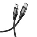 Kabel USB C do USB C Hoco PD 5A 100W 1 m X50 czarny