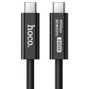 Kabel USB C do USB C Hoco USB4 40Gbps/8K60Hz 5A 240W 1m US15 czarny