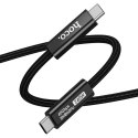 Kabel USB C do USB C Hoco USB4 40Gbps/8K60Hz 5A 240W 1m US15 czarny