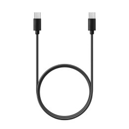 Kabel USB C do USB C PD QC 3A 60W 1 m C296 (długa końcówka 8mm) czarny