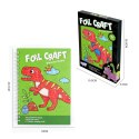 WOOPIE Zestaw Plastyczny Wyklejanka Foliowa Kolorowanka Dinozaur 121 el.