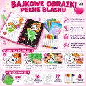 WOOPIE Zestaw Plastyczny Wyklejanka Foliowa Kolorowanka Księżniczki 121 el.