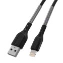 Kabel USB-A do Lightning Forcell F-Energy 2,4A 12W Carbon 1 m CB-01A czarny