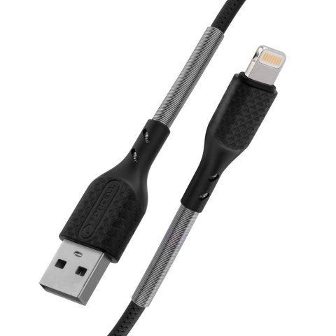 Kabel USB-A do Lightning Forcell F-Energy 2,4A 12W Carbon 1 m CB-01A czarny
