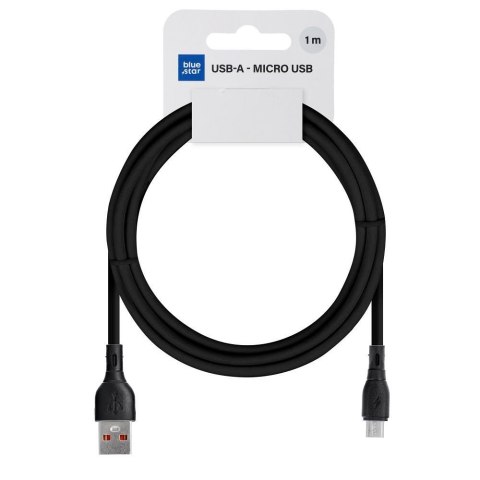 Kabel USB-A do Micro USB Blue Star 2A ECO 1 m PJ68-23-2 czarny