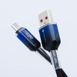 Kabel USB-A do Micro USB Forcell F-Energy QC3.0 2,4A 18W Gradient 1 m C351 czarny